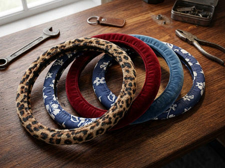 Velour Steering Wheel Cover