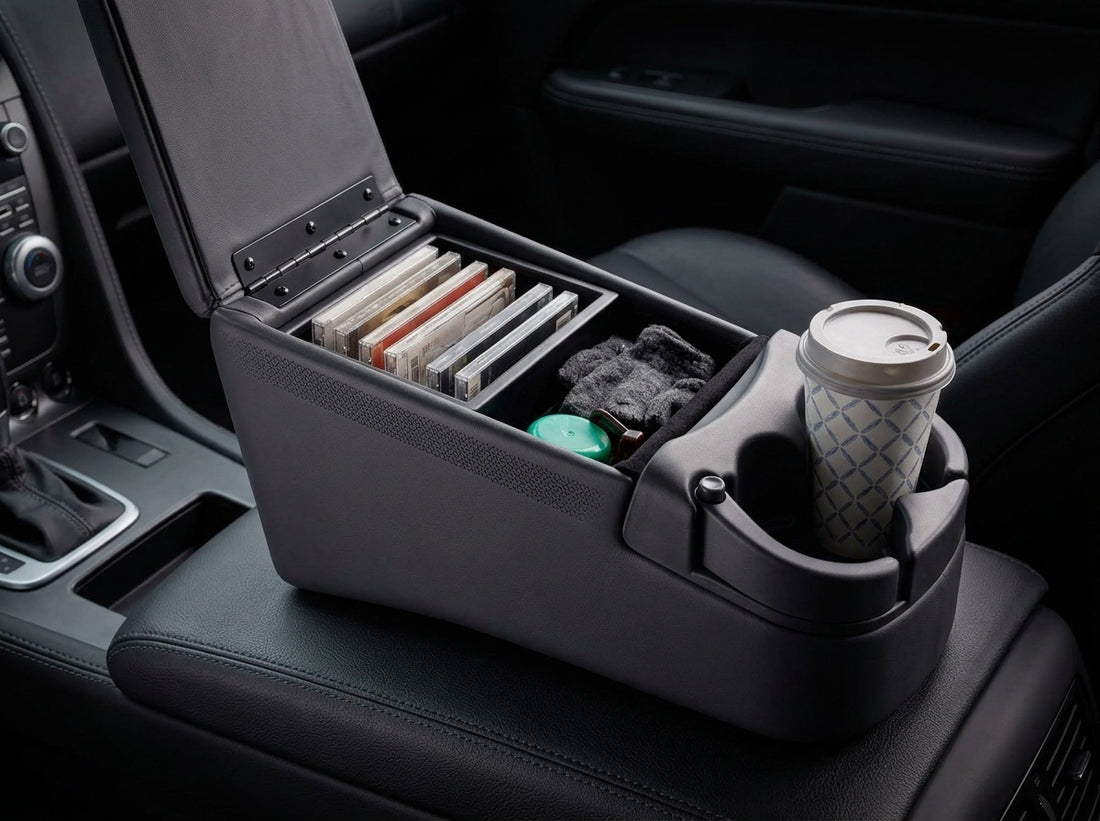 Bench Seat Center Console with Cup Holders - Boss Up Automotive