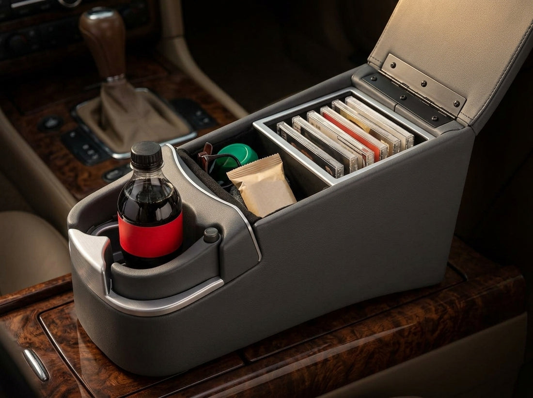 Bench Seat Center Console with Cup Holders - Boss Up Automotive